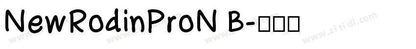 NewRodinProN B字体转换
